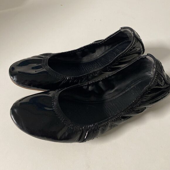 TORY BURCH Eddie Ballet Flat Black Patent Leather Slip On Round Toe Soft… - Picture 4 of 10